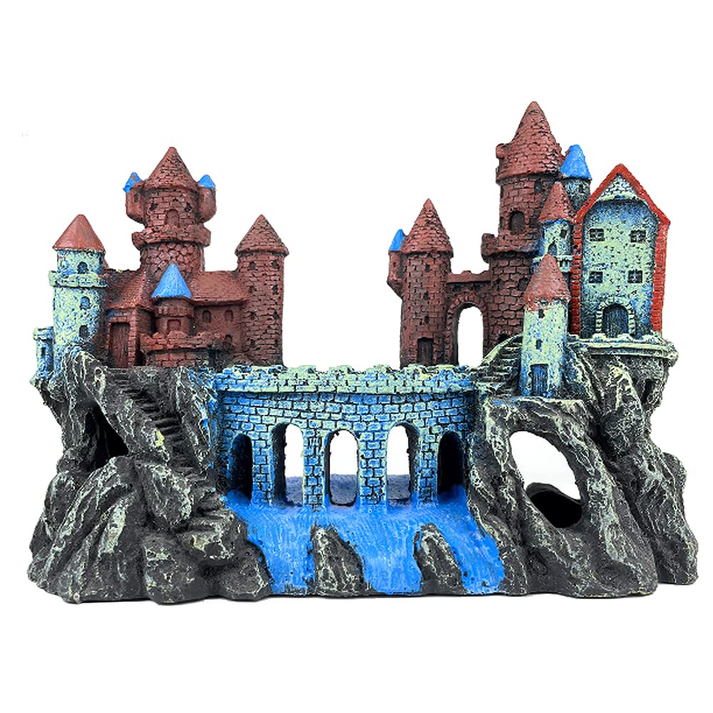 VMCN castillo de acuario, vista general: centro decorativo para tu pecera.