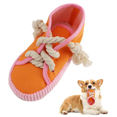 Vocheer mordedor para perros, diseño de zapato naranja para masticar.