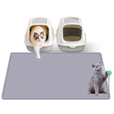 Vokolesd Alfombrilla para arena de gato 38x25 atrapa la arena