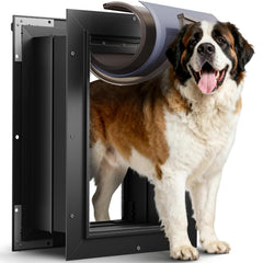 La puerta VOSOIR XL con tres pestanas mejora el aislamiento para perros grandes.