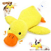 VOXGET pato-peluche-interactivo para perros con sonido de graznido