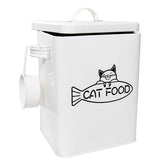 Contenedor Vumdua para alimentos de mascotas con tapa hermética mantiene la comida fresca.