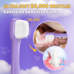 VVHOMIFE dorso de goma suave para un agarre estable durante el cepillado.