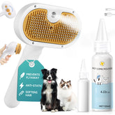 Cepillo de vapor VVVVVW en uso para remover pelo suelto.