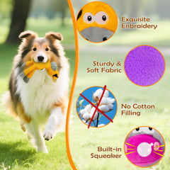 VWPTCHI hipopótamo juguete sonoro para perros, ideal para masticación suave