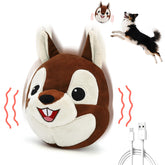 VYsTN Juguete interactivo para perros con auto rebote y respuesta sonora para juego en interiores.