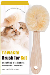 Wablade cepillo tawashi relajante para gatos sensibles, ideal para cuidado diario suave.