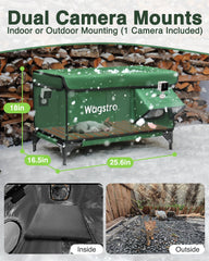 Wagstro techo impermeable mantiene la lluvia fuera y protege al felino