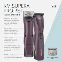 Wahl Pro Animal KM Supera con LOCKGUARD, seguridad durante el cambio de cuchillas.