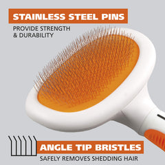 WAHL puntas de acero inoxidable, duraderas para cepillados frecuentes.