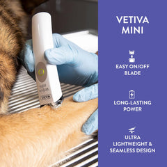 Wahl Vetiva Mini diseño fácil de limpiar para higiene rápida.