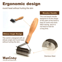 Wancivby mango ergonómico ovalado, agarre cómodo para sesiones prolongadas