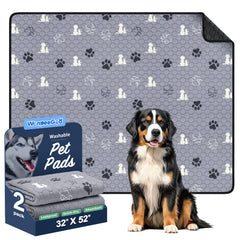 WanpeeGoo almohadillas lavables para perros 32x52, entrenamiento cómodo y reutilizable.