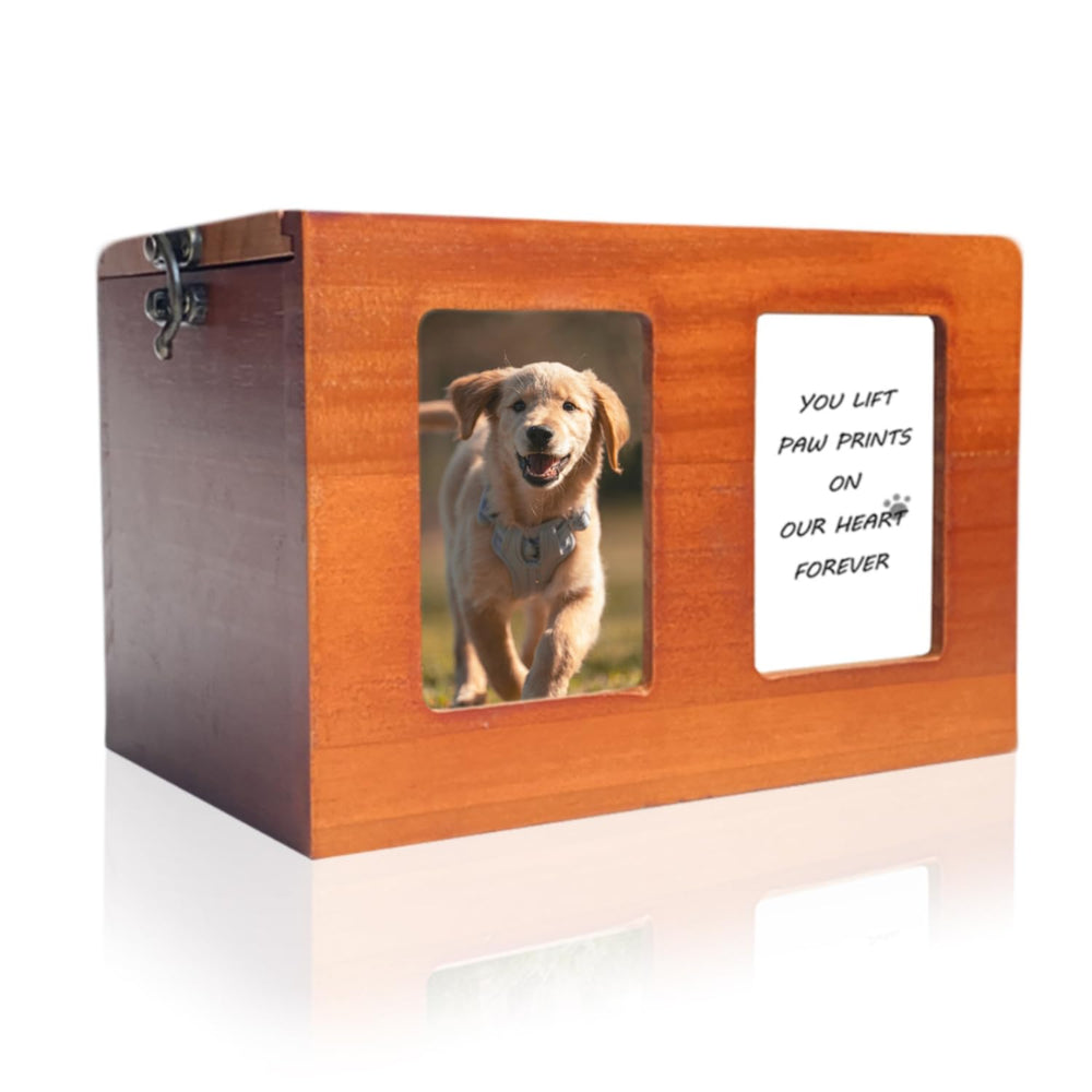 Urna Wantka para perros con marco de foto, conserva recuerdos.