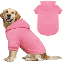 Waoduld sudadera grande rosa con capucha; ideal para paseos fríos.