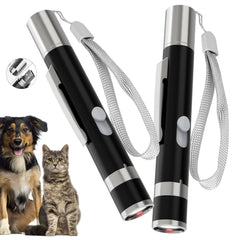 Puntero para gatos waputne con clip metálico, ideal para juego interior diario.
