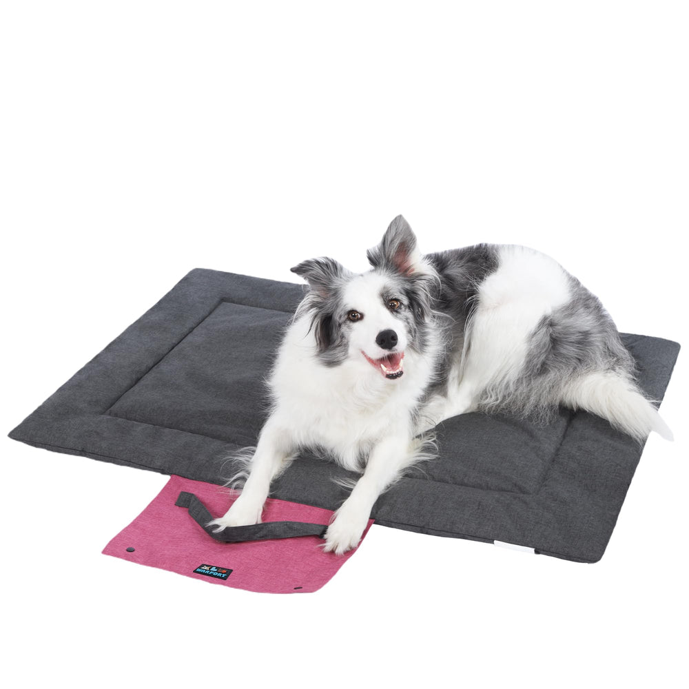 Warfort alfombrilla para perros plegable en exterior, repelente de líquidos y cómoda.