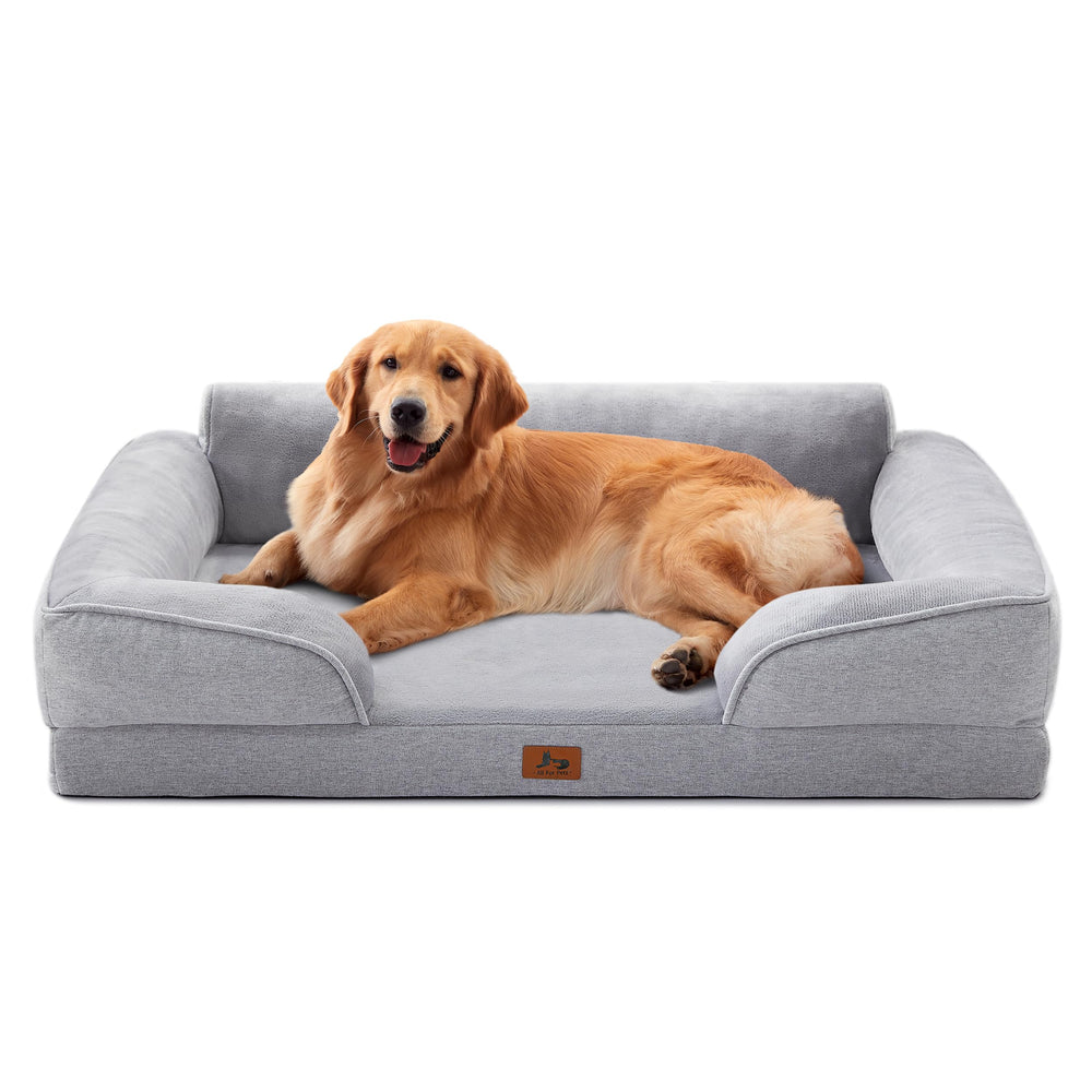 Cama ortopédica Warmrest para perros grandes, superficie impermeable para facilitar la limpieza.