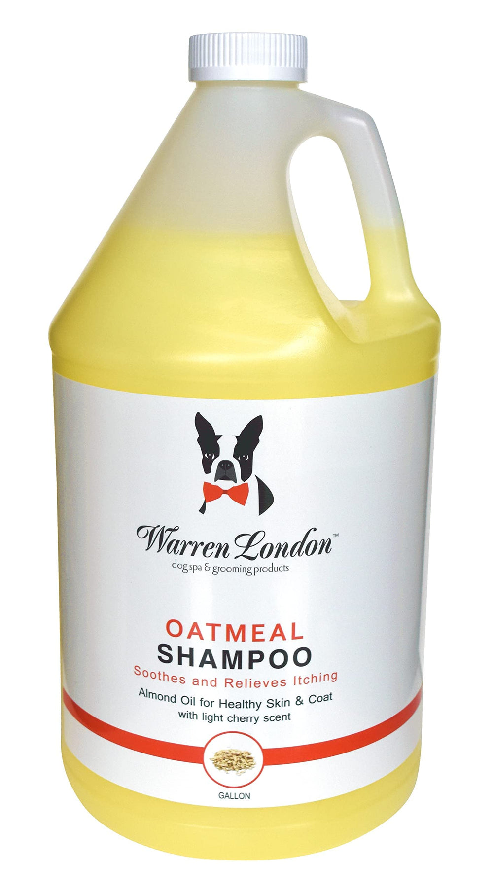 Warren London Champú de avena para perros en botella de 1 galón, alivio suave.