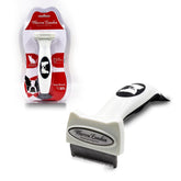 Cepillo Warren London para pelo corto con borde de acero y subpelo, ideal para razas toy