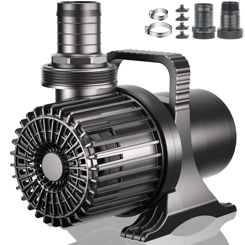 WaterRebirth bomba sumergible de alto caudal para estanques y fuentes.