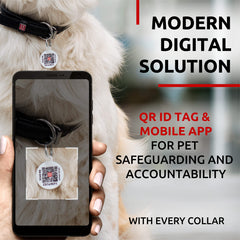 WAUDOG collar cuero rolado detalle borde suave para mayor confort diario