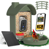 WAVEEME bebederos para aves con cámara capturan visitas en tu jardín.