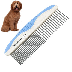 We Love Doodles: peine metálico para perros, elimina enredos y desenreda suavemente.