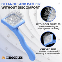 We Love Doodles Cepillo para pelo corto o largo en perros doodle.