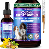 WEALLIN Tos para perros, botella-60ml: apoyo suave para la respiración diaria.
