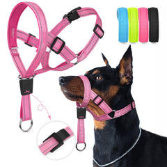 Weesiber arnés cabeza para perro ajustable, enfoque frontal para controlar tirones.