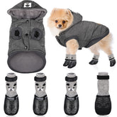 Weewooday abrigo-capucha para perro: cálido para paseos fríos.