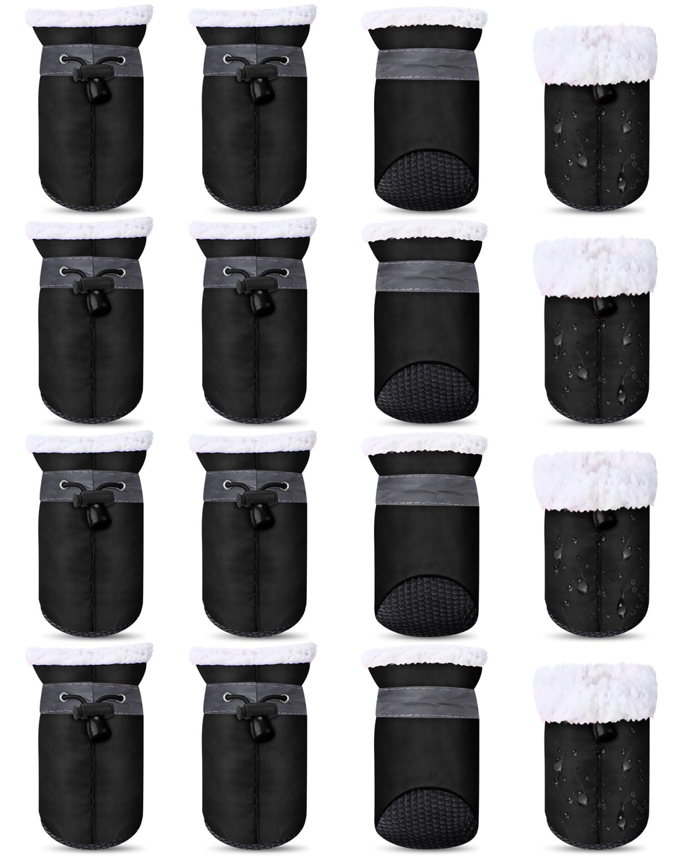 Botas impermeables Weewooday para perros en lluvia protegen las patas