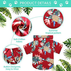Weewooday camiseta perro estilo tropical piña coco, ideal para fotos y viajes