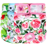 Pañales Wegreeco para perros femeninos con patrón floral, cómodo para uso diario.