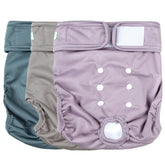 wegreeco Pañales para perros lavables y reutilizables de alta gama, conjunto de 3, talla pequeña