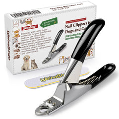 WeinaBingo cortauñas para perros y gatos con hoja de acero inoxidable para cortes precisos.
