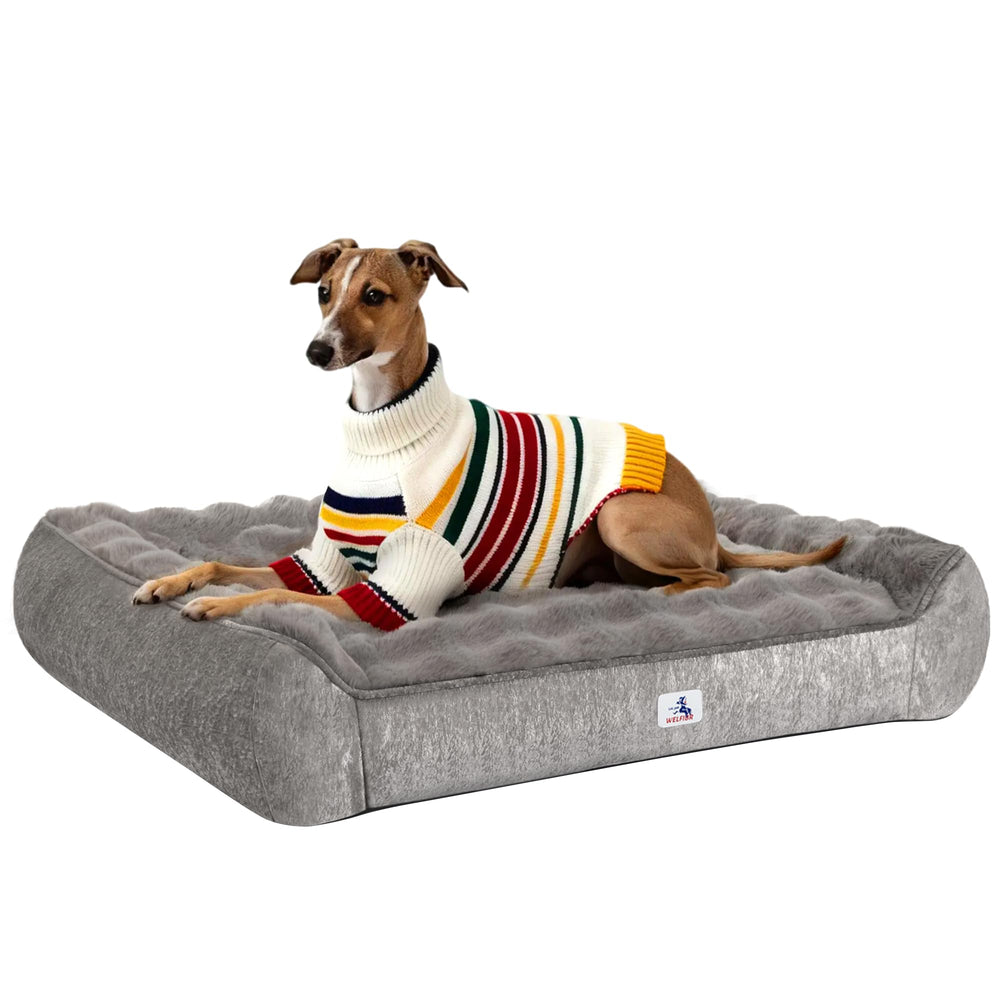 Cama ortopédica Welfibr XL para perros grandes, soporte firme.
