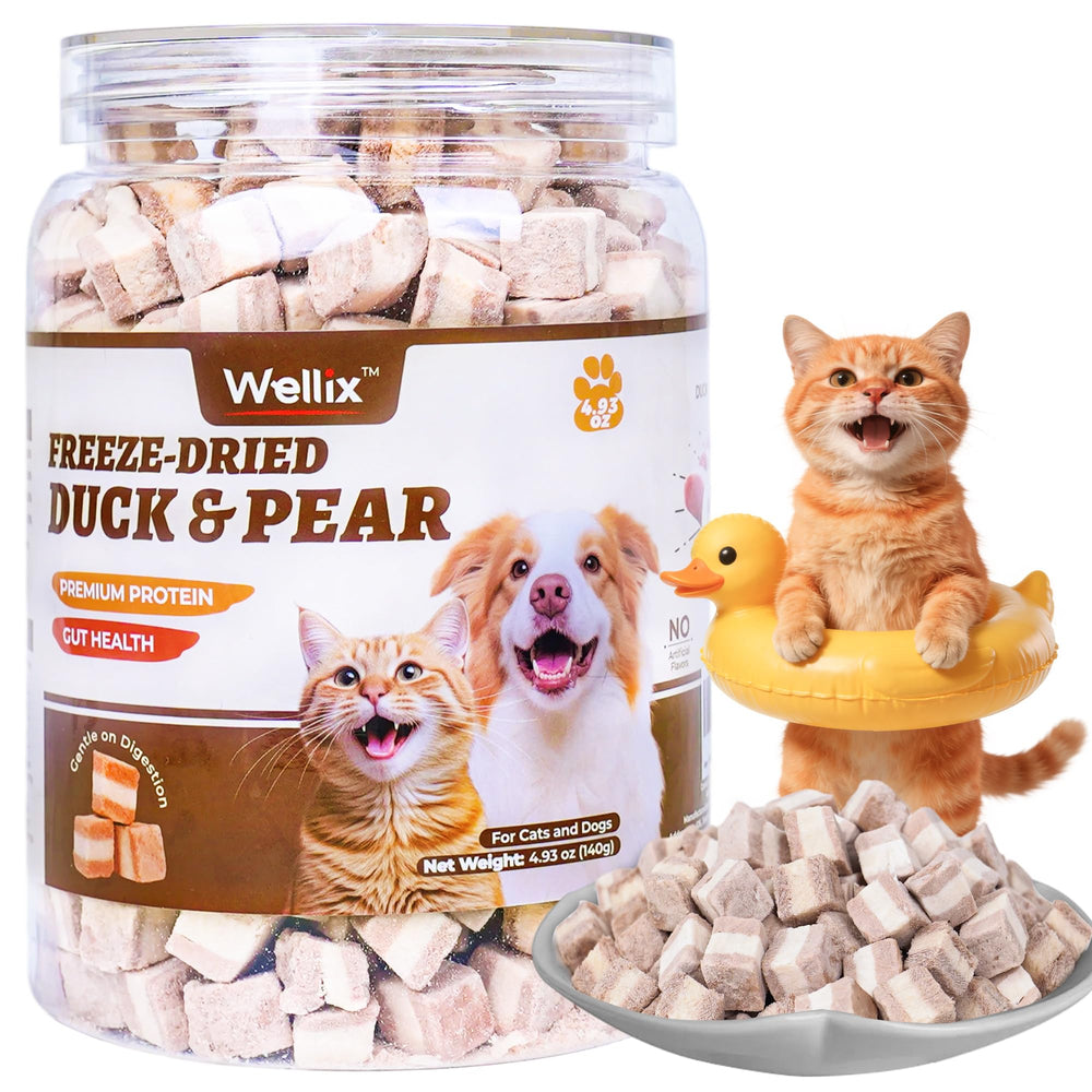 Wellix pato-pera: trozos congelados para premiar gatos y perros