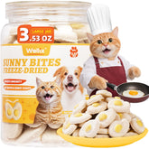 Wellix Bocaditos Soleados con pollo deshidratado, snack sabroso para gatos y perros.