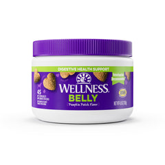Wellness gomitas suaves de calabaza para perros apoyando la digestión diaria