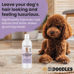 We Love Doodles Crema suave para pelaje, facilita el cepillado.