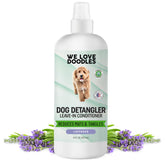 We Love Doodles Detangler Spray en bote lavanda para desenredar nudos y perfumar el pelaje.
