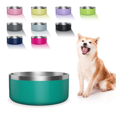 Tazón Wenbokmin de acero inoxidable 304, duradero para comida y agua.