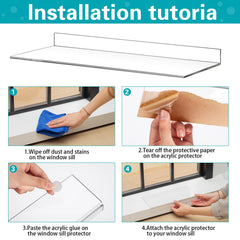 Material plástico resistente Wenqik para alfeizares y uso diario