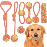 Weocar set de 7 juguetes de cuerda para cachorros, masticación segura y entretenimiento.