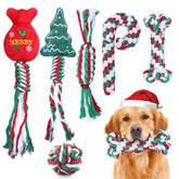 Weocar set de juguetes de cuerda navideños para perros, ideal para juego y mordisqueo.