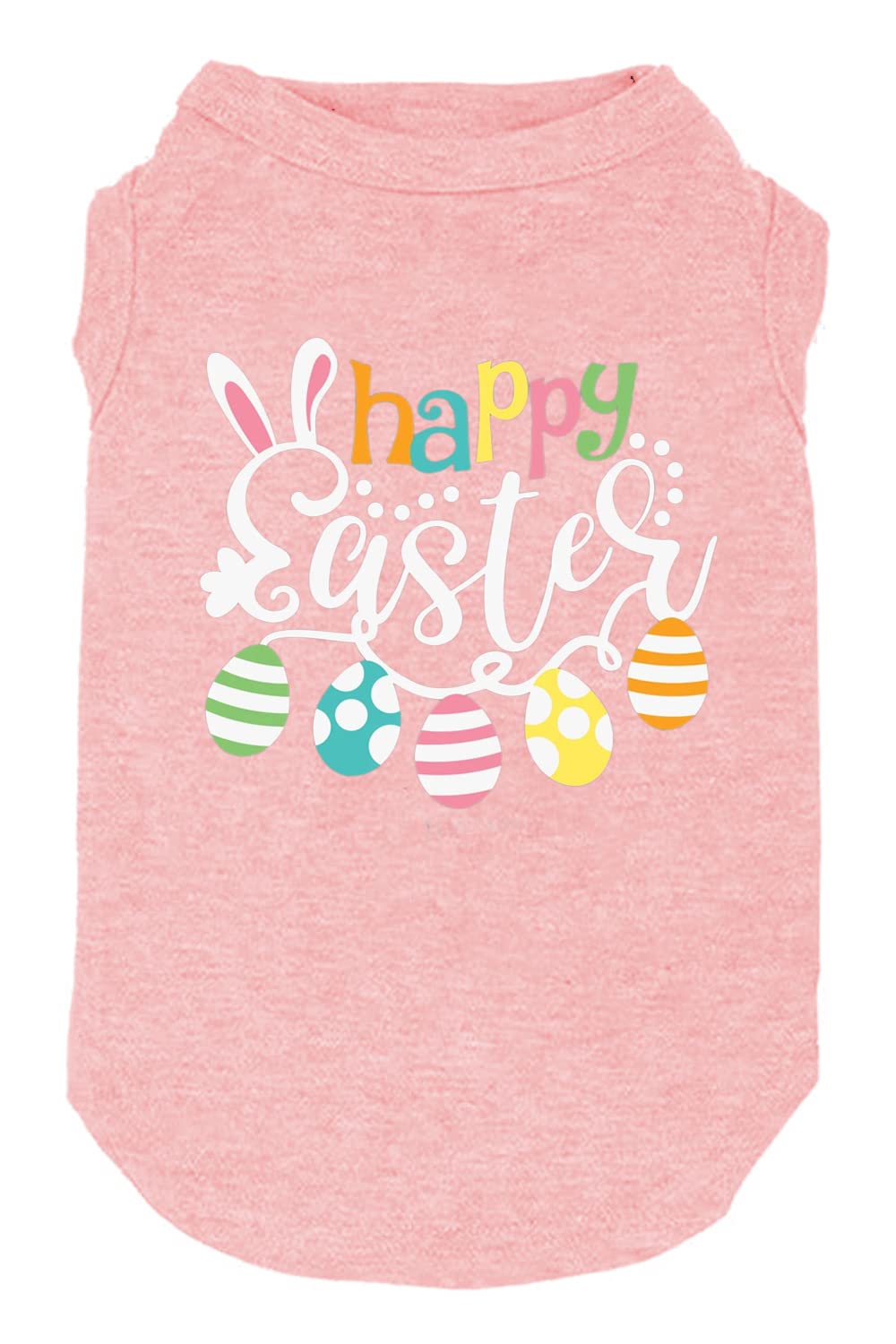 weokwock camiseta de Pascua para perro rosa suave y ligera, ideal para uso diario.