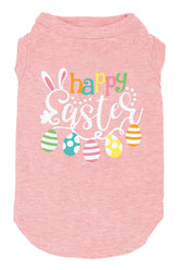 weokwock camiseta de Pascua para perro rosa suave y ligera, ideal para uso diario.