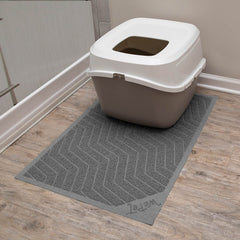 WePet alfombrilla arenero gato ranuras profundas, atrapa arena y reduce polvo.